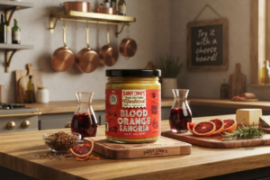 blood orange sangria mustard